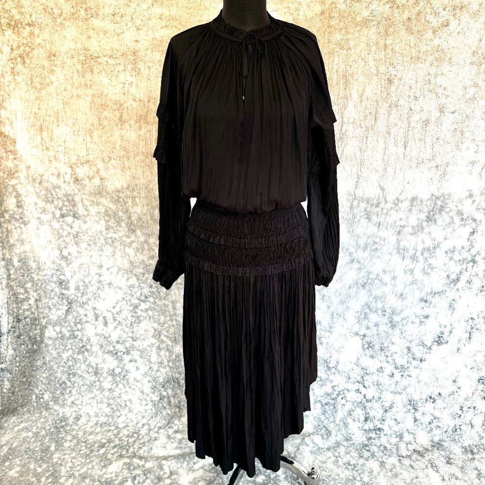 Ulla Johnson Elisabetta Dress in Noir - Picture 4 of 11